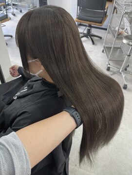 ウル 岡山駅店(ULu.) 岡山美容室オリーブベージュオリーブグリーン赤み消し