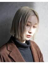 カライングドゥ(ing deux) 大人可愛い20代30代40代黒髪前下がりショートボブ丸みショート◎