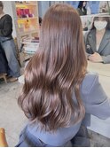 ヘーゼルベージュヘーゼルグレージュブリーチなしダブルカラー