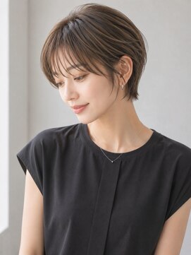 サンタフェ 豊田店(Santa'Fe) 小顔ショート/白髪ぼかしハイライトカラー