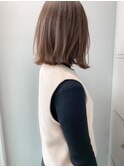やわらかベージュボブ|髪質改善カラー