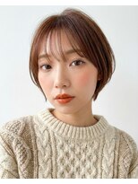 ブラット(Brat)&nbsp;チラ見え白髪ぼかし×シースルーバングショート[Brat]