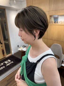 ヘアースペースブルーム プリュス 石橋店(HAIR SPACE BLOOM plus) 石橋阪大前/まとまるショートボブパーマ/ニュアンスパーマ