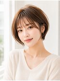 レイヤーボブ髪型20代30代40代前髪あり前髪なし面長丸顔南越谷