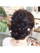 ハイジ(hairsalon Hyge)&nbsp;ふんわり編み込みアレンジ