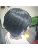 グレージュショート