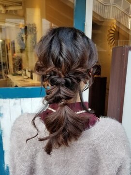 アナザースカイ (another sky) ロング×編みおろしヘアセット