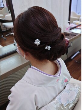 かぐや姫 エルモード フェレ美容室 行徳店 和装セットアップ＋着付け(訪問着)