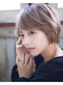 ウルフボブ×大人可愛いショート小顔フェザーバング20代30代40