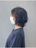 ミディアムレイヤーウェーブ _ ノンジアミンカラー