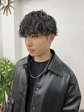 ピープスアンドスー 表参道 渋谷(Peeps&Suu.) メンズカット ツイストスパイラルパーマ マッシュ