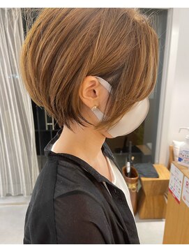 トリート 津田沼店(TREAT) ハイトーンショート×ミルクティーベージュ