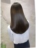 【ブリーチ毛OK】髪質改善酸性ストレート＋カット＋トリートメント¥17980