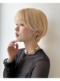 前髪/ショート/ショートボブ/大人可愛い/銀座