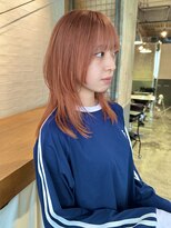 キーン 立川店(keen)&nbsp;【keen×田中】オレンジブラウン×レイヤーカット