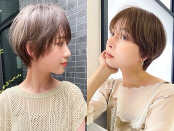 トゥルーズ(TLUUS)の写真/お顔周りや襟足まで繊細なカット技術で、360度どこから見ても美しいこだわりシルエット♪【ショート/ボブ】