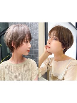 お顔周りや襟足まで繊細なカット技術で、360度どこから見ても美しいこだわりシルエット♪【ショート/ボブ】