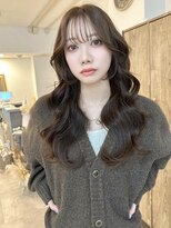 ミョンシル&nbsp;【myonsil 山田】2wayバング/ブリーチなしオリーブベージュ