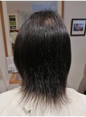 縮毛矯正ストレート/ショート/4か月後でもこの仕上がり