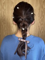 ラスターフレンズ(Luster Friends)&nbsp;ヘアアレンジ/卒業式アレンジ/フィッシュボーン/ミディアム