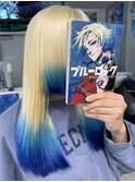 ブルロ ミヒャエルカイザー ブロンド ブルー ウルフヘア