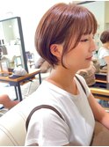 【 Ｉ. 】30代からの襟足すっきり前下がりショートボブ　川口