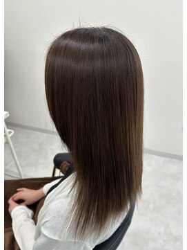 ヘアーメイク クーラ 行橋店(Hair make CURA) 透明感抜群髪質改善カラー大人可愛いベージュカラー30代40代