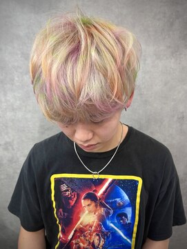 いろあそび 八王子 【デザインカラー】白×オレンジ×ピンク×黄緑