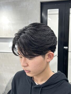 フェザーショート/曲がる縮毛矯正/毛流れ