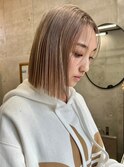 ミルクティブロンド/ケアブリーチ/ボブヘア/恵比寿/代官山