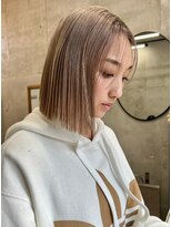 ソルトウォーター(SALT WATER) ミルクティブロンド/ケアブリーチ/ボブヘア/恵比寿/代官山