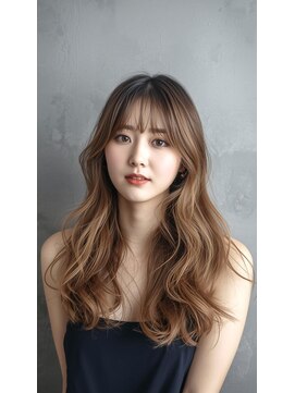 TMJ 熊本/韓国ロングヘア×コテ巻きパーマ×レイヤーカット