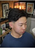 テーパーフェードショート