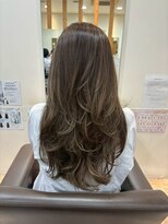 ヘアショップ エヌアンドエー 久喜菖蒲店(hair shop N&A)&nbsp;オレンジブラウンストレートロング×艶カラー