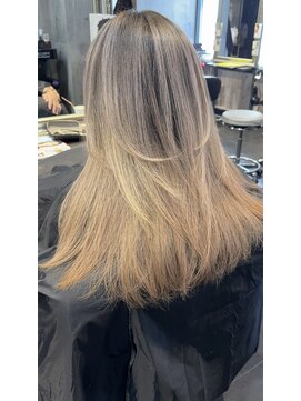 ヘア フラッグ 西葛西店(hair flag) 【大人可愛いバレイヤージュカラー】