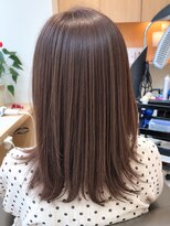 ウイバイファースト(u'i by first)&nbsp;ナチュラルな艶感で魅せる♪透明感ブラウンのセミロング