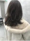  &nbsp;レイヤーカットウルフカットオリーブベージュハイライトカラー