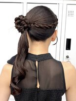 スタイル 横浜(STYLE)&nbsp;結婚式お呼ばれヘアセット／くるみちゃんヘア/横浜駅/リボン