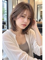 FRAMES 南浦和店【11月6日OPEN（予定）】&nbsp;ミディアムレイヤー髪型20代30代40代前髪あり前髪なし丸顔南浦和