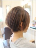 【３０代・４０代】耳掛けスッキリショートヘア