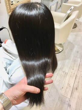 アンド ラ ブランシュ(&.La Blanche) 髪質改善大宮&.La Blanche 憧れの黒髪ストレート☆