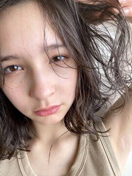 ガレージ バイ グリーン 原宿 表参道(Garage by green) 【loki】グレージュボブ