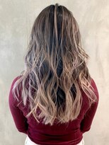 アイティー バイ アルバム 中野店(IT by ALBUM) ラベンダーバレイヤージュ_厚めバングローライト_ba279361