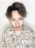 前下がりセンターパート
