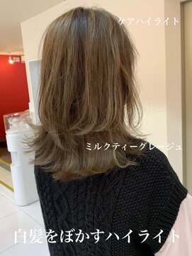 ノラキチジョウジ(NORA KICHIJOJI) #白髪をぼかすハイライト#細ーいハイライト#白髪染め