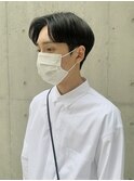 ◇センターパート 韓国ヘア ニュアンスパーマ トランクスヘア
