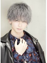 サイ(sai)&nbsp;シースルーバング　束感ウルフ　シルバーアッシュ