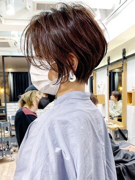 アヴァロン(AVALON) 絶壁解消/ひし形/前下がり/大人ショートボブ/30代/40代★猪狩★