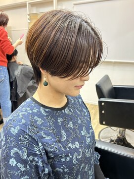 イオエ(ioe) 黒髪/ボブルフ/ネビージュ/小顔/ワンレン/髪質改善/グレージュ