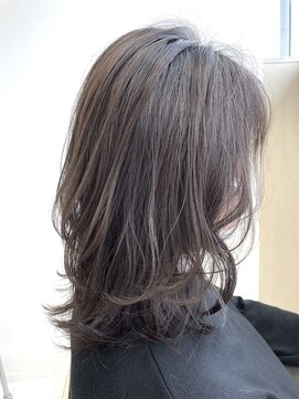 アドラーブル 長岡リバーサイド千秋店(adorable) 韓国ヘアくびれミディアム×透明感グレージュ